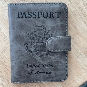 Gray Passport Holder